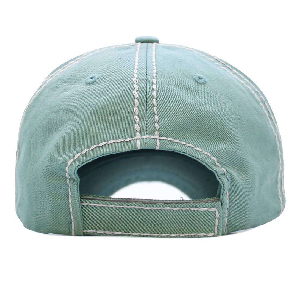MOODY Message Cow Vintage Baseball Cap
: Sea