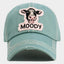 MOODY Message Cow Vintage Baseball Cap
: Sea