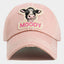 MOODY Message Cow Vintage Baseball Cap
: Rose