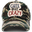 Cute But Crazy Vintage Ballcap: Turquoise