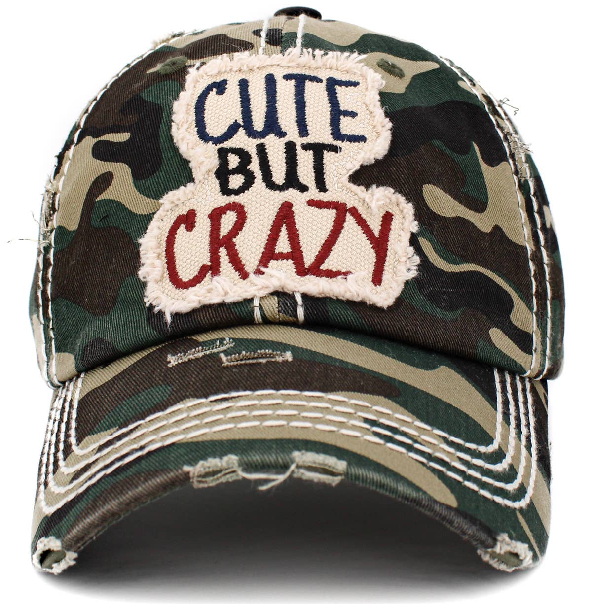 Cute But Crazy Vintage Ballcap: Turquoise