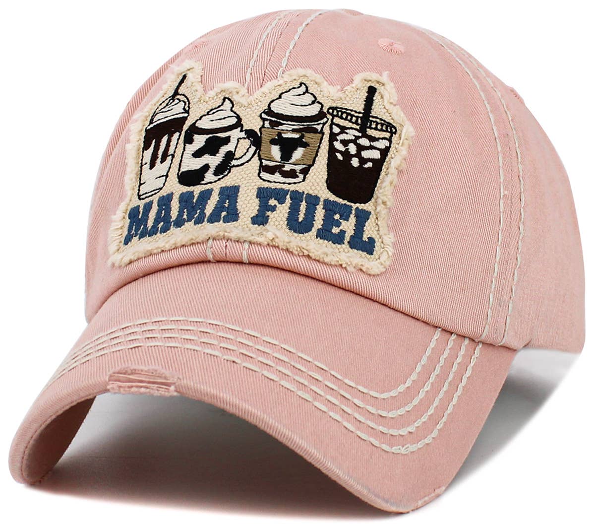 Mama Fuel Vintage Ballcap (Light Pink)