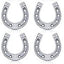 Silver Horseshoe Pin
