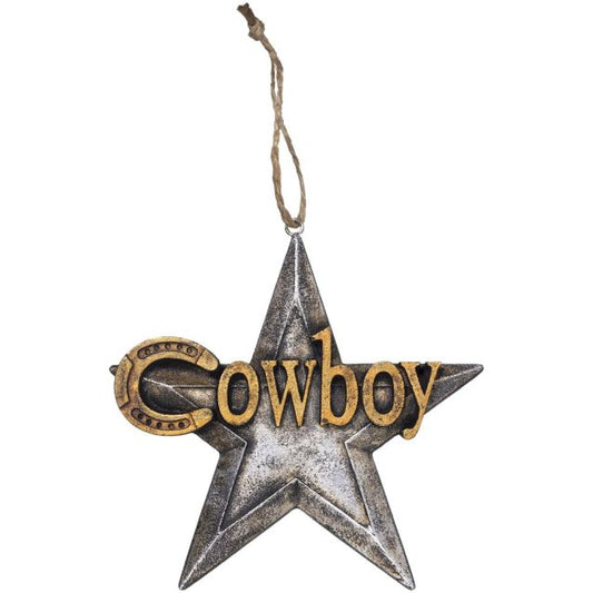 ORNAMENT COWBOY STAR