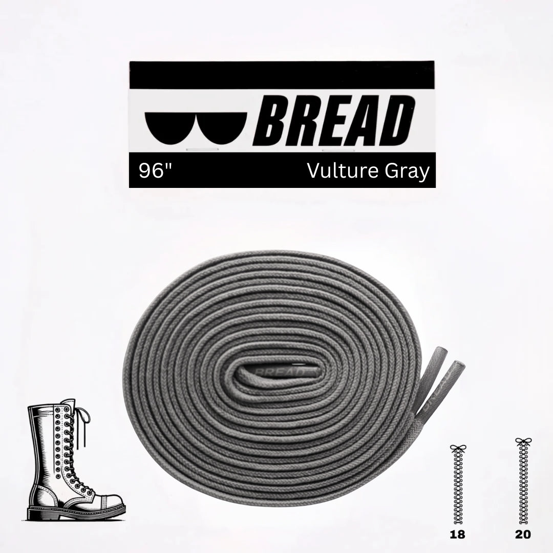 Vulture Gray Elastic Shoe Lace