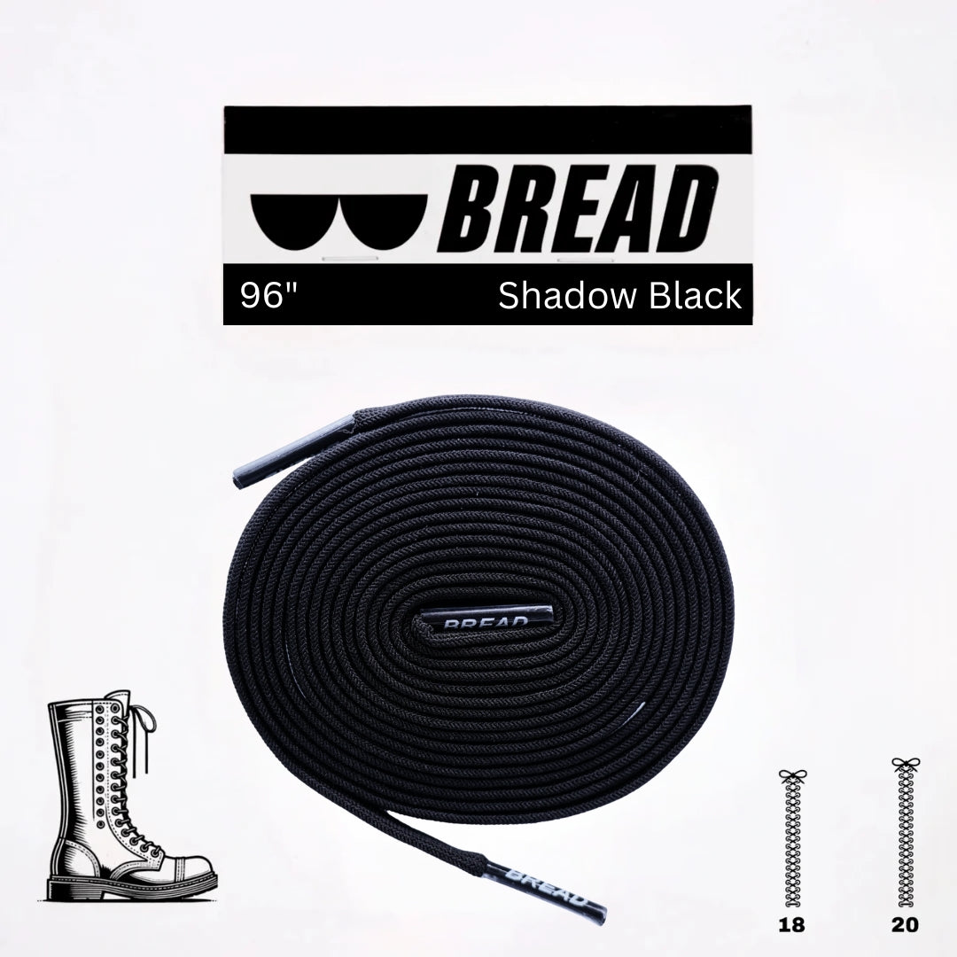 Shadow Black Elastic Shoe Laces