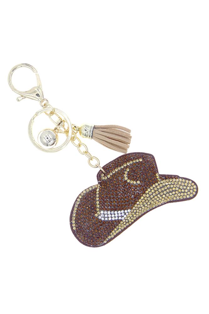 RHINESTONE KEY CHAIN