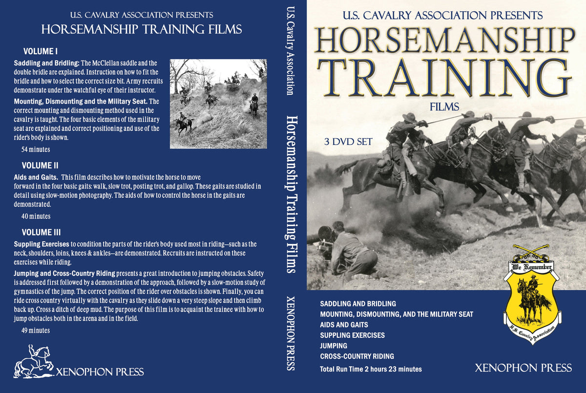 US Cavalry Training Films - 3 DVD set - 2 hours 23 minutes