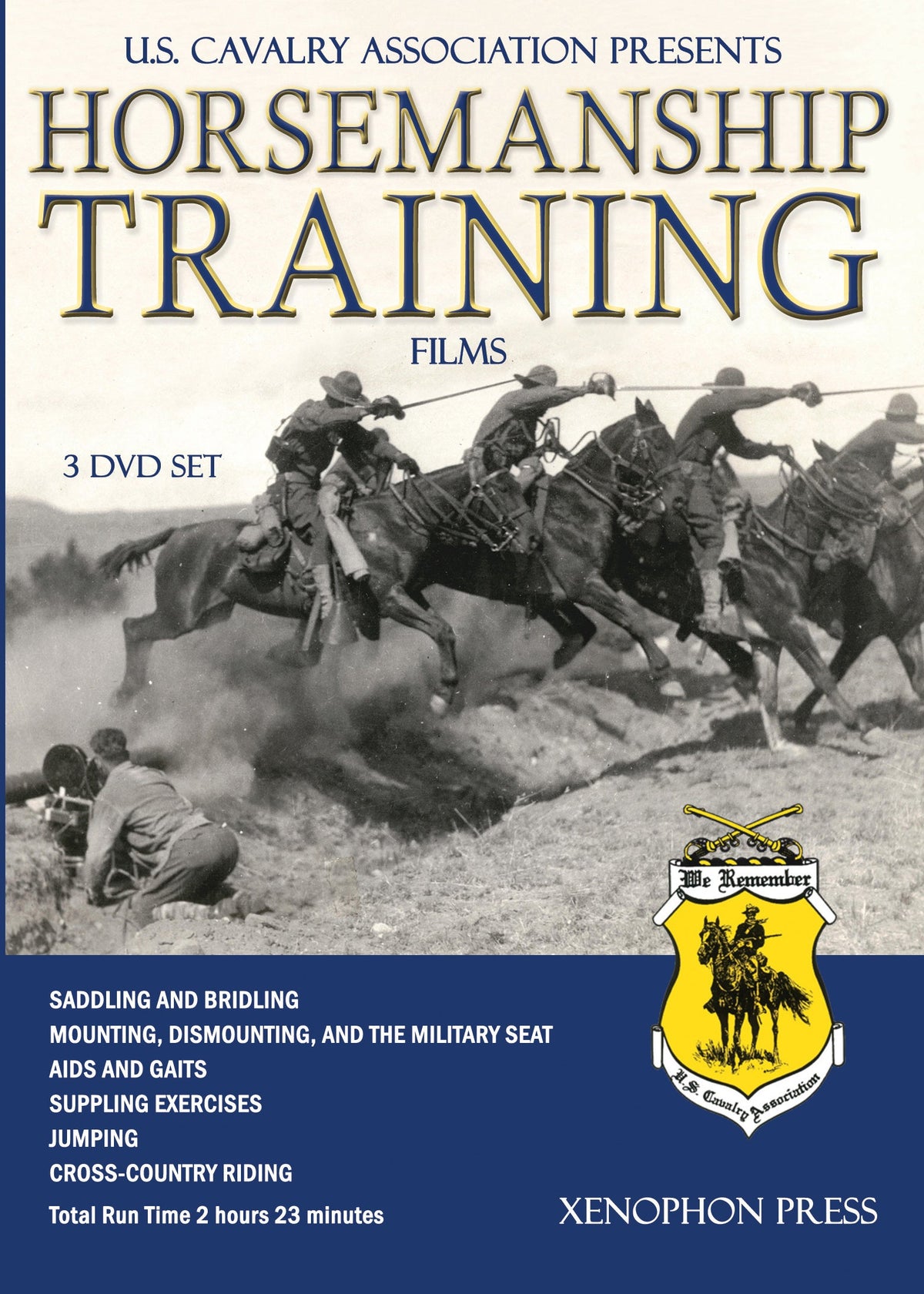 US Cavalry Training Films - 3 DVD set - 2 hours 23 minutes