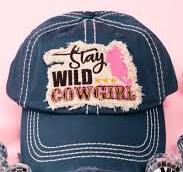 Distressed STAY WILD COWGIRL