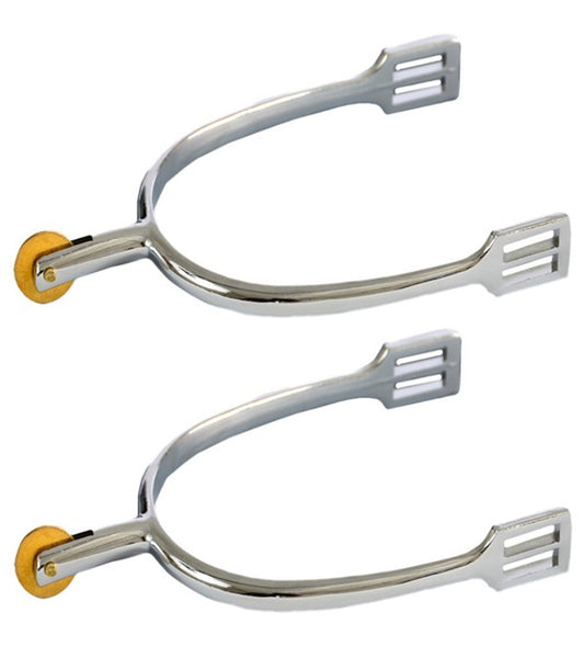 Mens Zinc Die Cast Spurs with Brass Disc Rowel