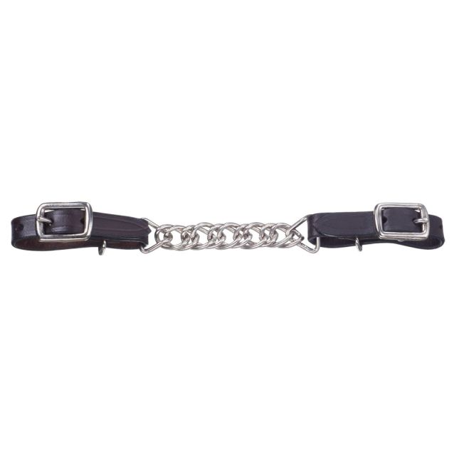 ROYAL KING FLAT LEATHER CURB CHAIN