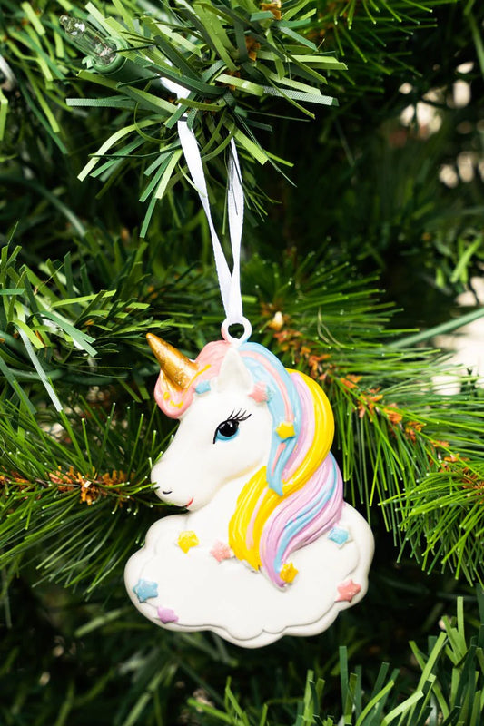 3 X 2.25 UNICORN RESIN ORNAMENT