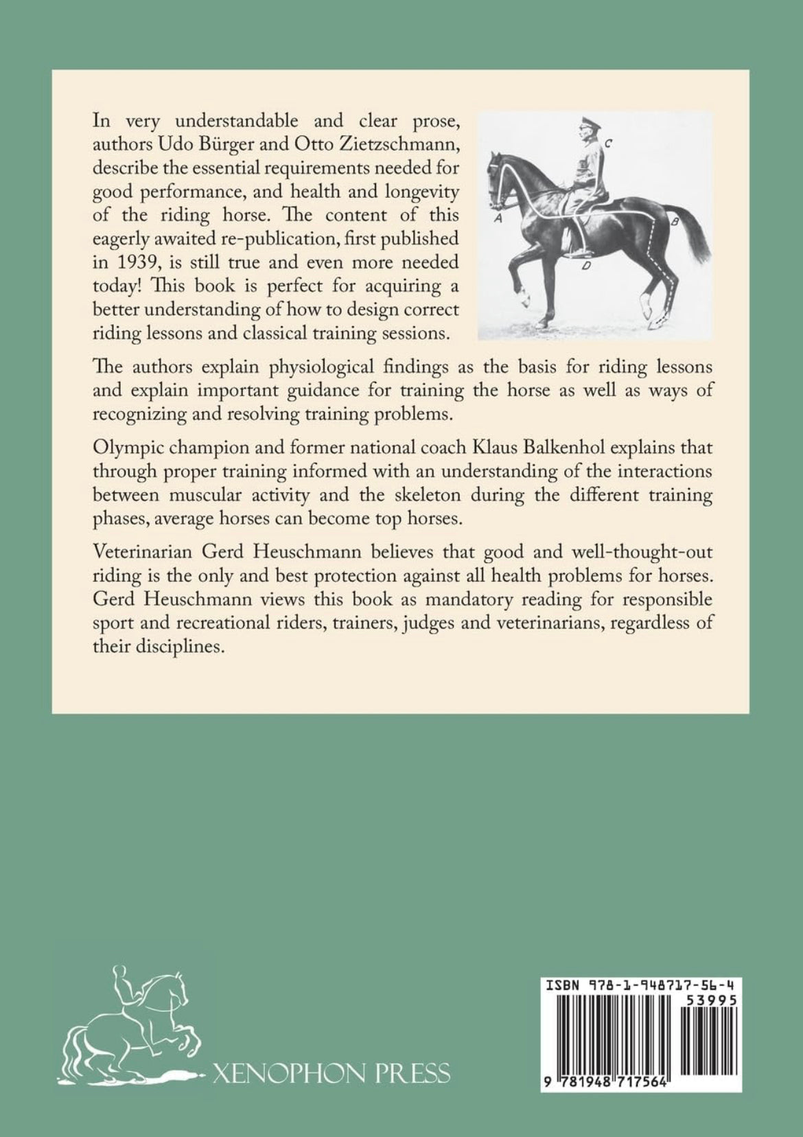 The Rider Forms the Horse: function and development of the muscles of the riding horse