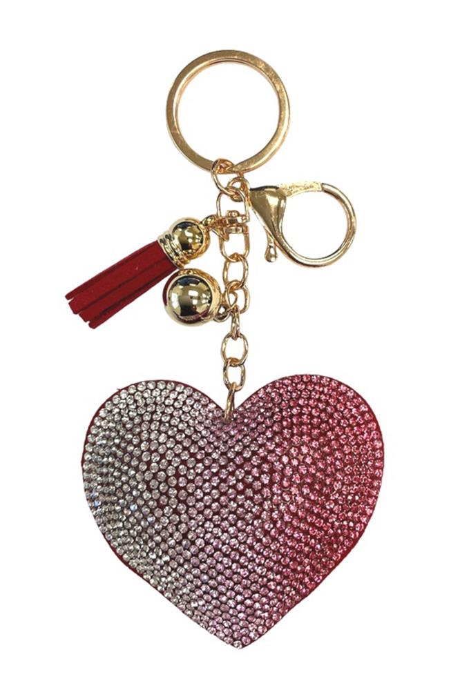 RHINESTONE KEY CHAIN