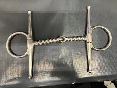 5" Full Cheek Snaffle Cork Screw Bit - Used