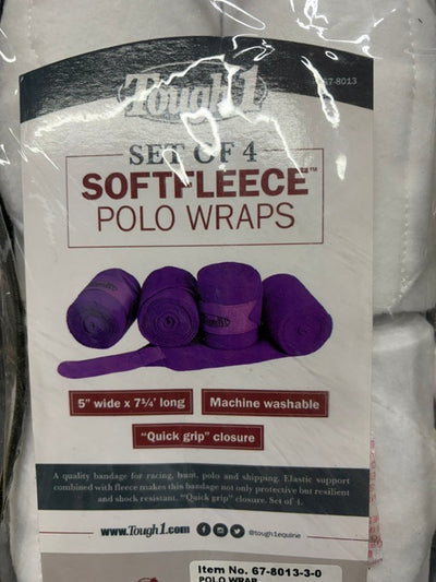 Tough 1 - Set of 4 Softfleece Polo Wraps (Purple)