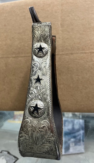Silver Western Stirrups - Used