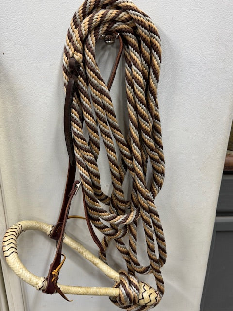 Rawhide Hackamore with Braided Nylon Macate - Used
