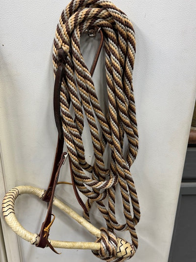 Rawhide Hackamore with Braided Nylon Macate - Used