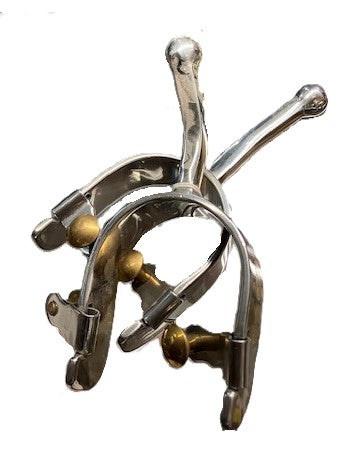 Stainless Steel Equitation Offset Spurs 3" Shank