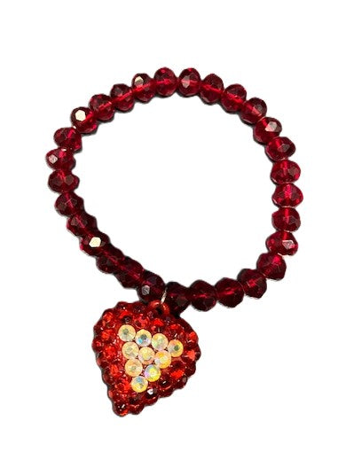 Beaded Valentine Heart Bracelets
