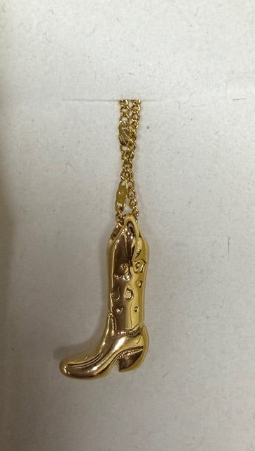 Gold Boot Necklace