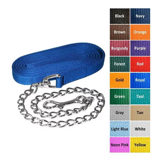 Jacks 24' Lunge Line-Brass Plated Chain