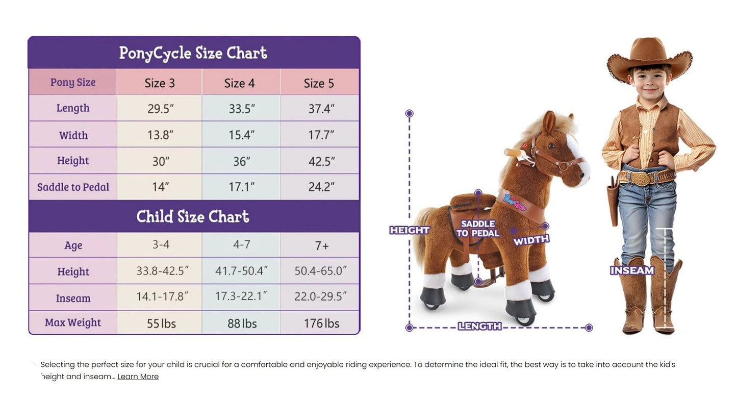 Model Y® Horse Ride-On Toy Age 3–4 – Brown