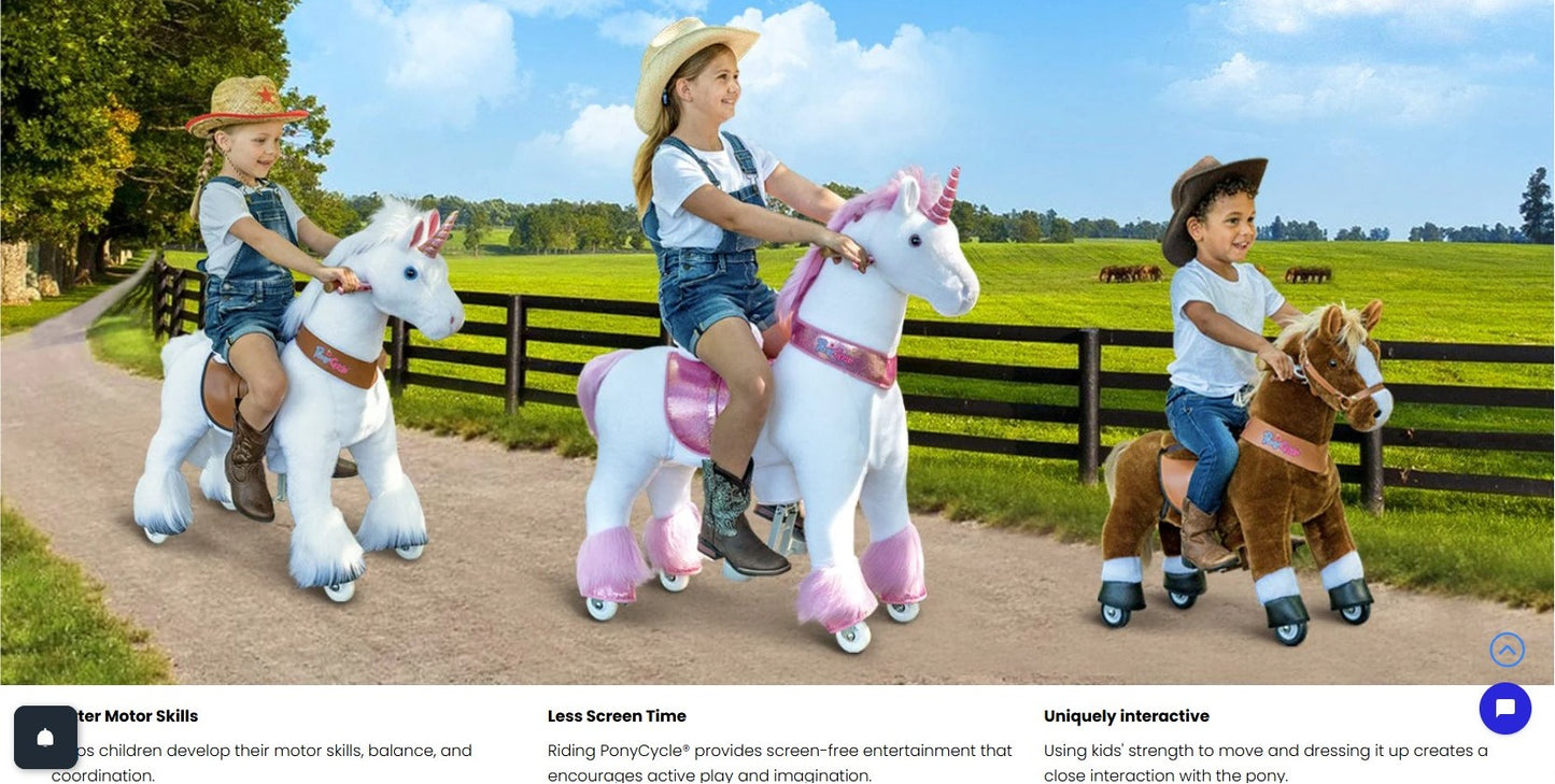 Model Y® Horse Ride-On Toy Age 3–4 – Brown