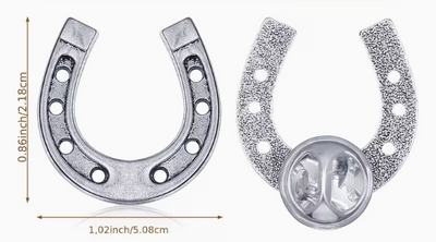 Silver Horseshoe Pin
