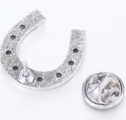 Silver Horseshoe Pin