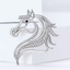 Bedazzled Horse Head Brooch