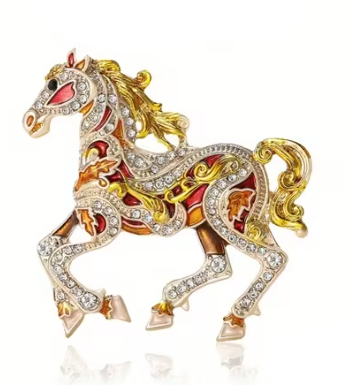 Colorful Galloping Horse Pins