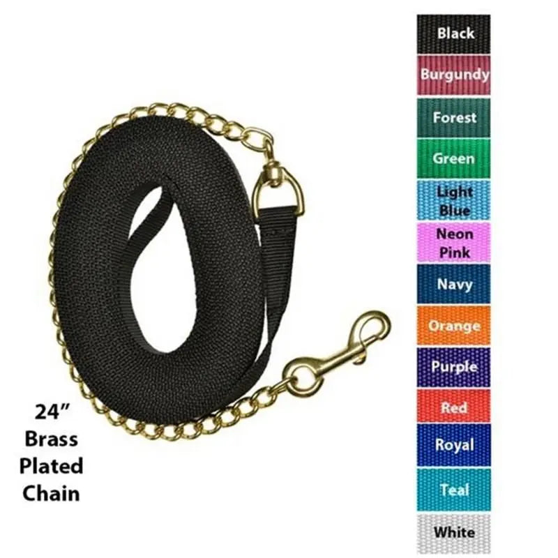 Jacks 24' Lunge Line-Brass Plated Chain
