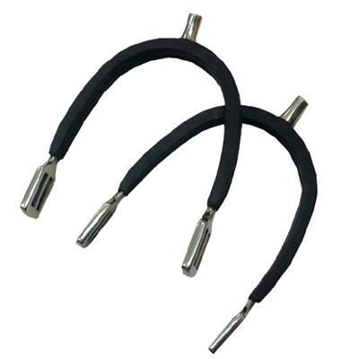 Stainless Steel Spurs with Rubber - 10mm Shank