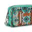 Montana West - Teal Southwestern Pattern Crossbody with Wallet Compartment