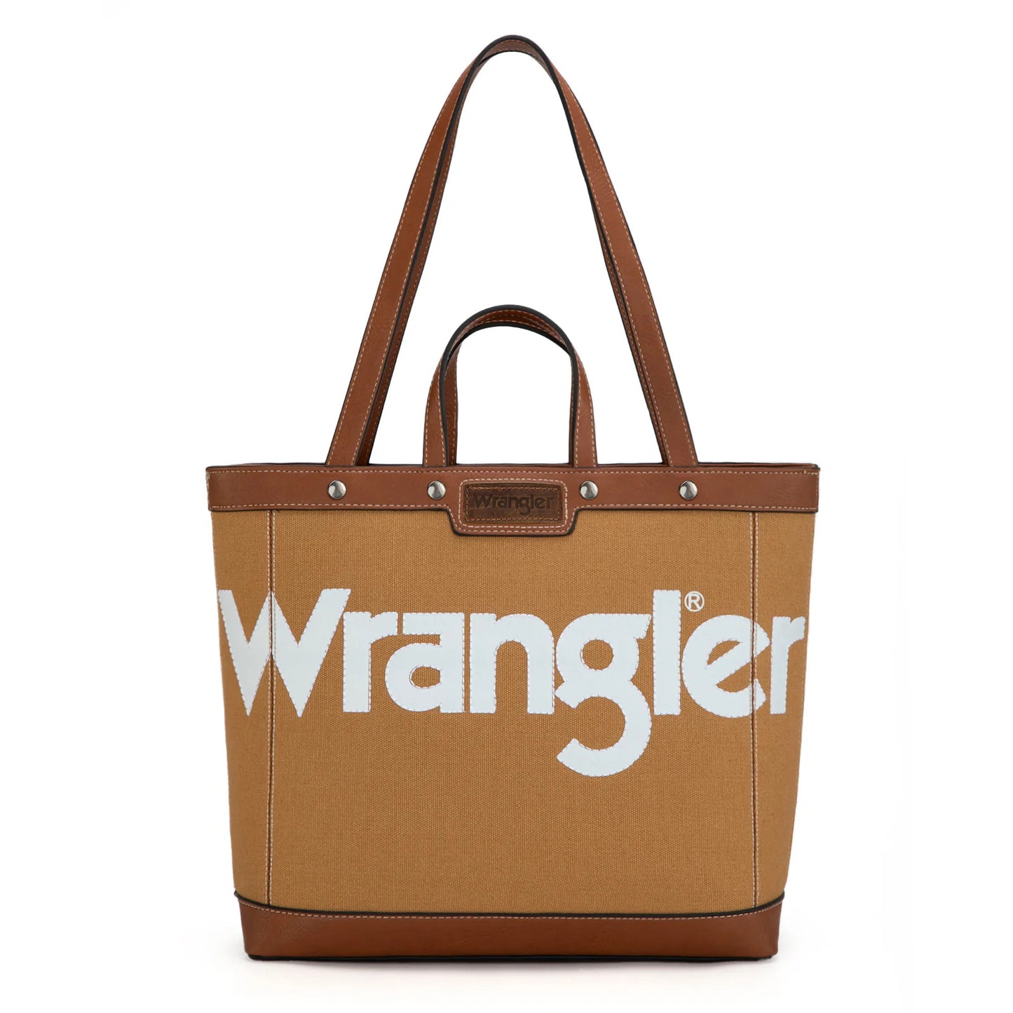 Montana West - Canvas Top Handle Tote (Brown)