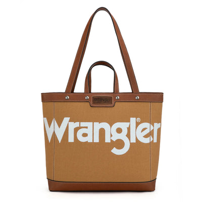 Montana West - Canvas Top Handle Tote (Brown)