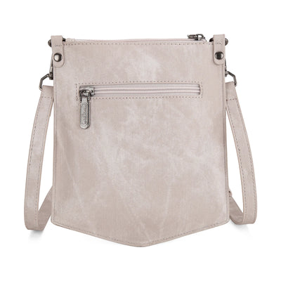Montana West - "W" Stitch Denim Pocket Crossbody (Beige)