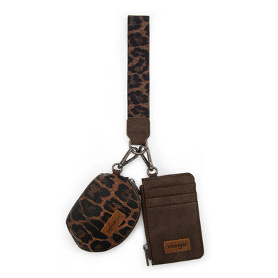 Montana West - Leopard Print Dual Pouch Wristlet