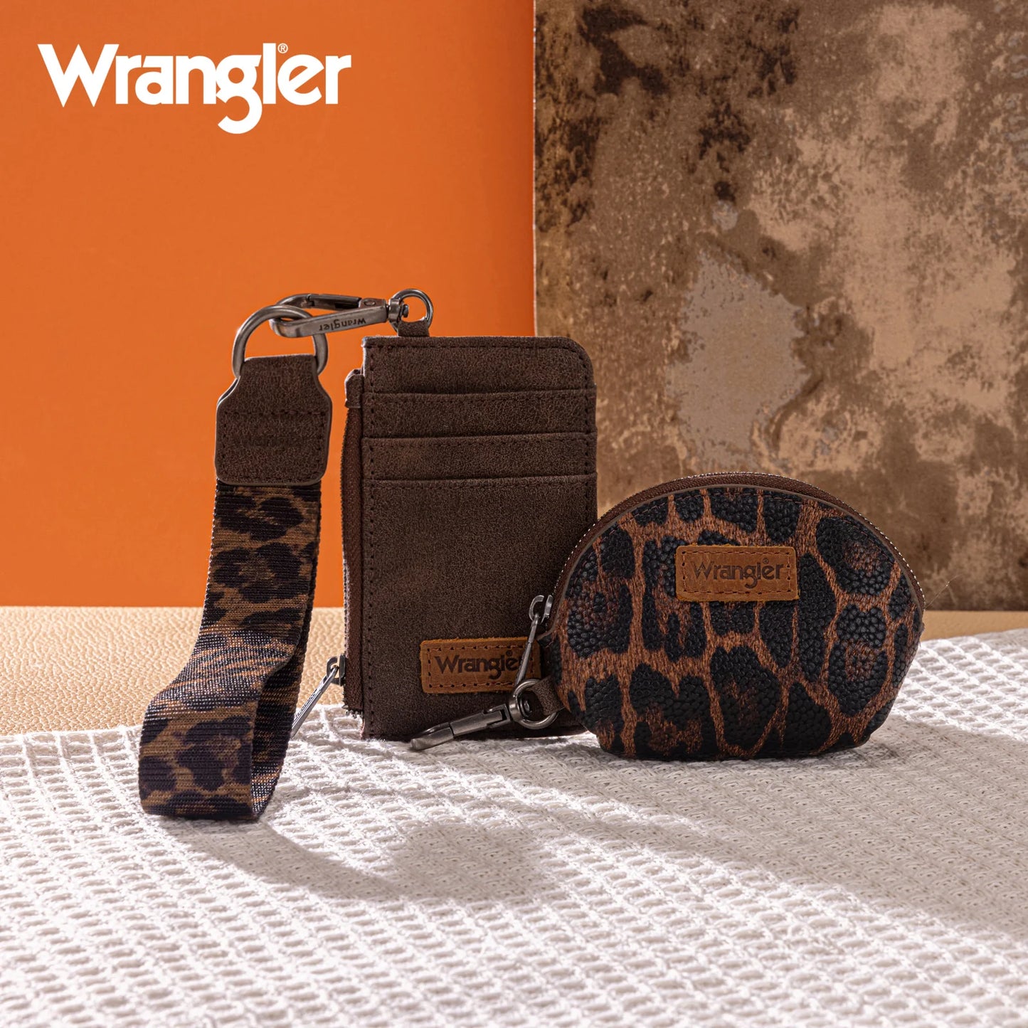 Montana West - Leopard Print Dual Pouch Wristlet