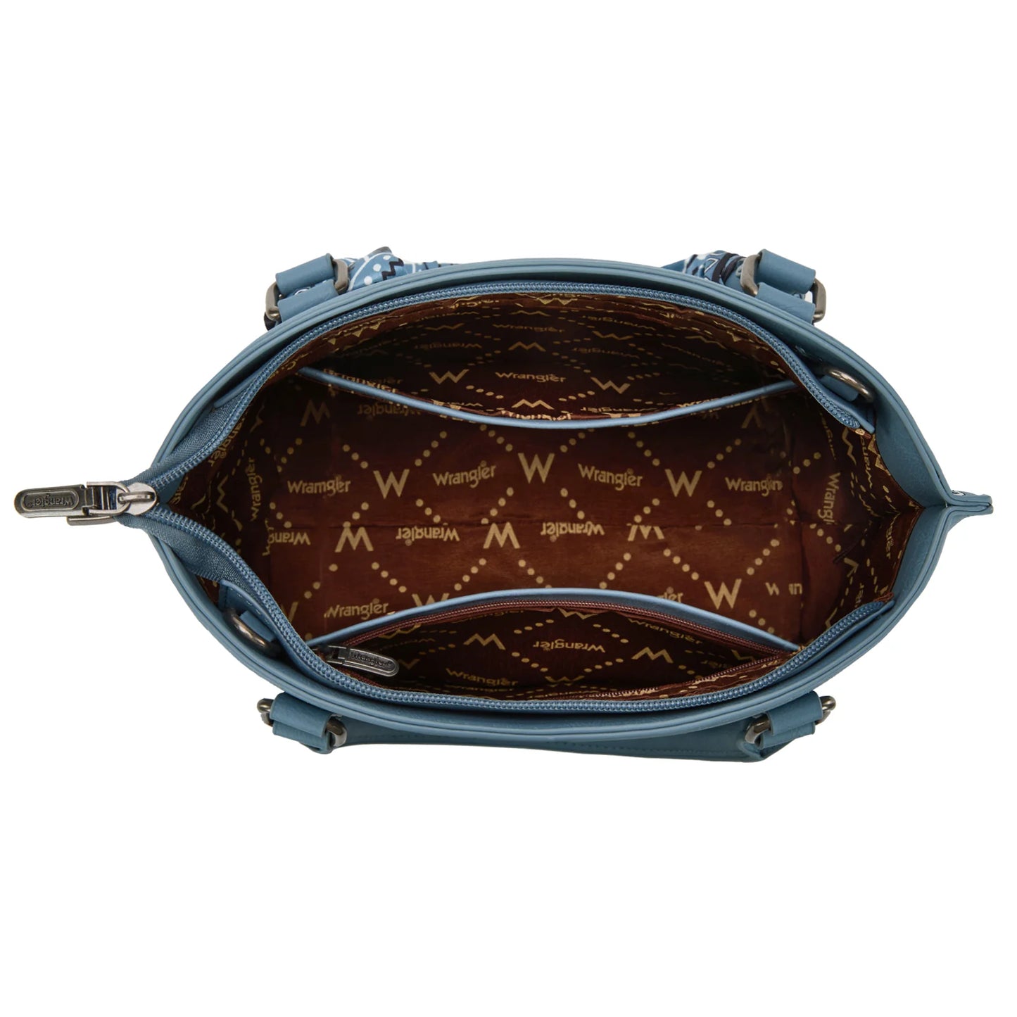 Montana West - Bandana Paisley Print Tote/Crossbody (Blue)
