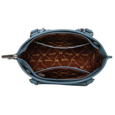 Montana West - Bandana Paisley Print Tote/Crossbody (Blue)