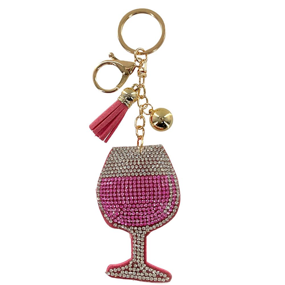 RHINESTONE KEY CHAIN