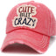 Cute But Crazy Vintage Ballcap: Turquoise