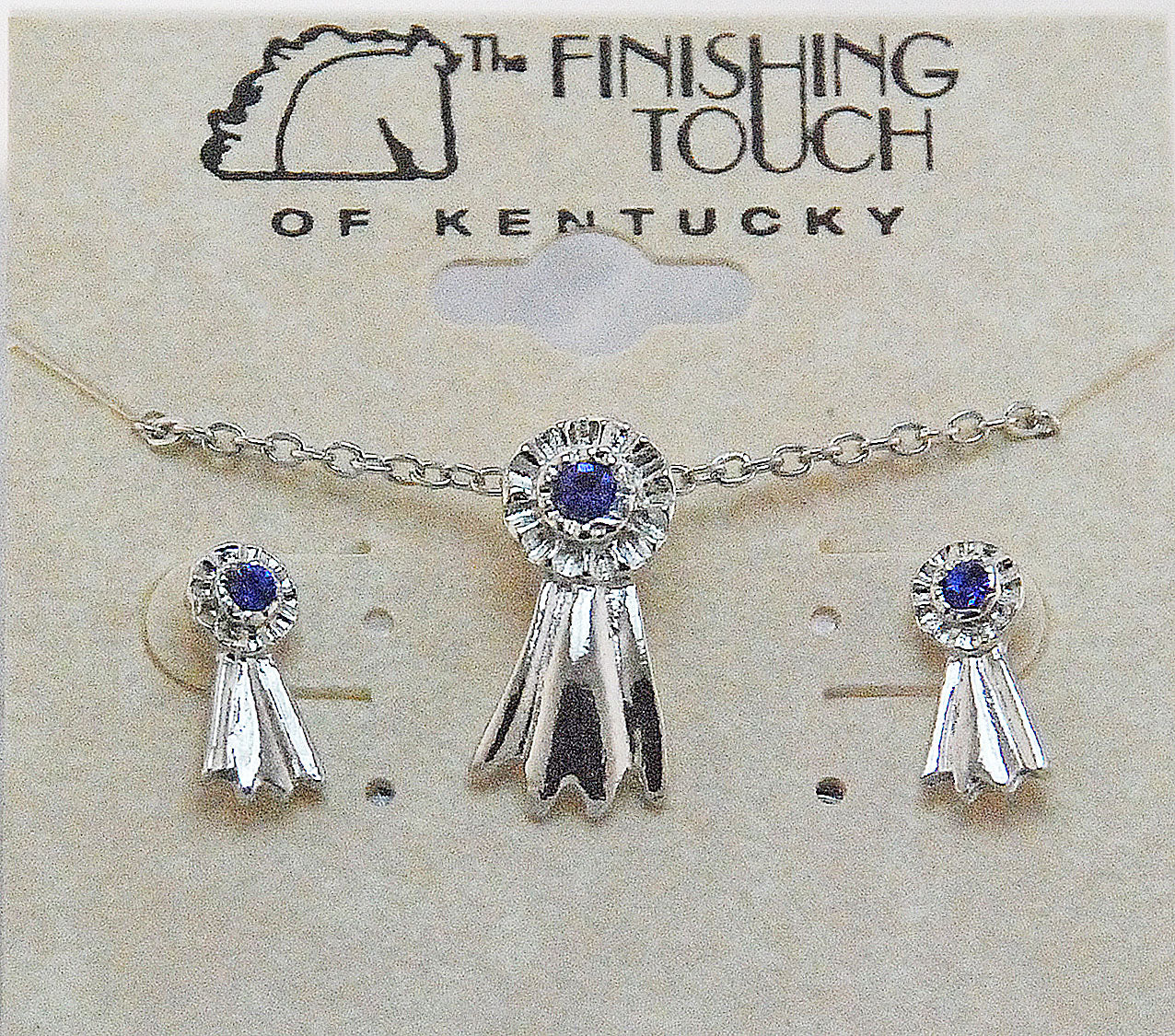 The Finishing Touch - Blue Ribbon Necklaces and Sets
