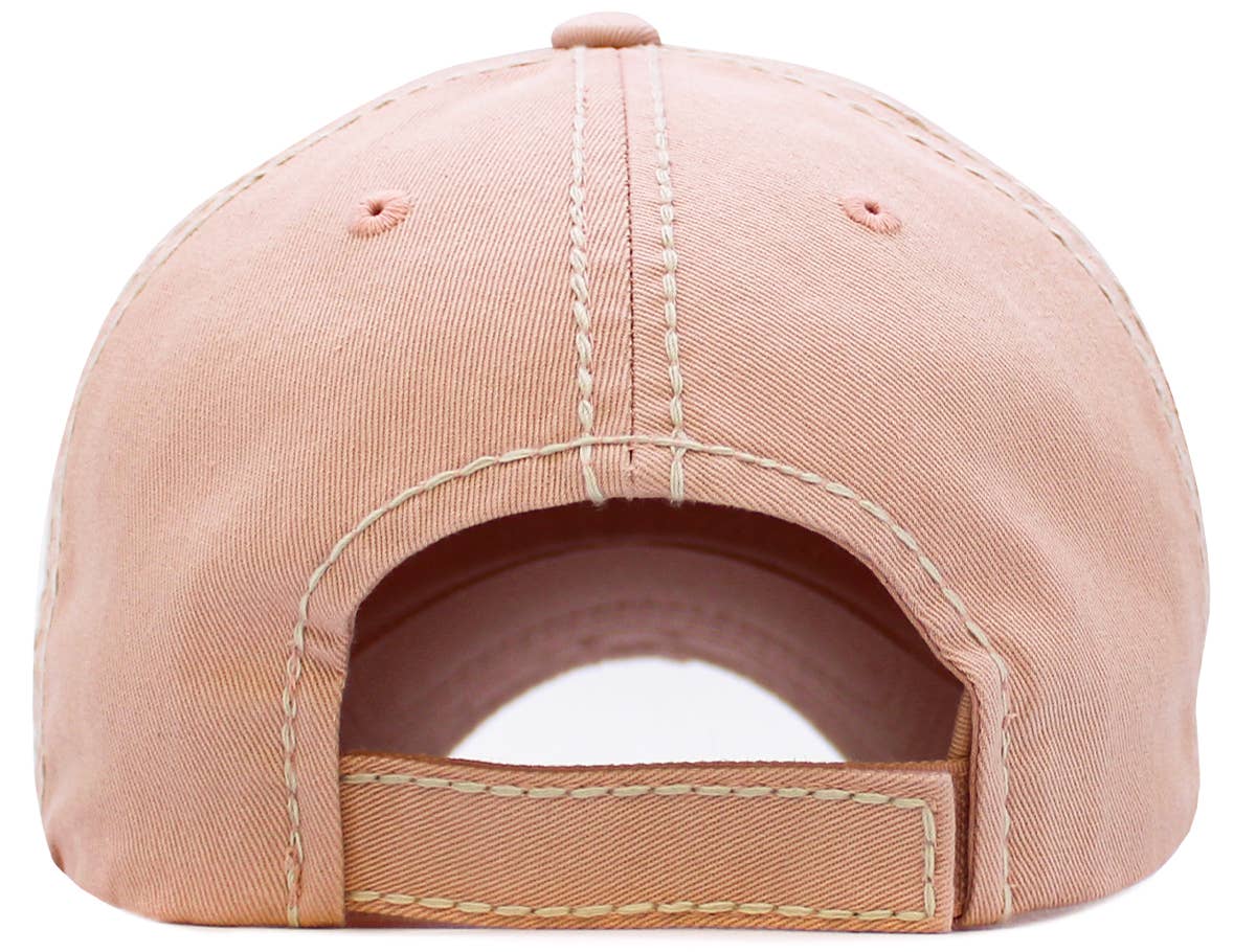 Mama Fuel Vintage Ballcap (Light Pink)