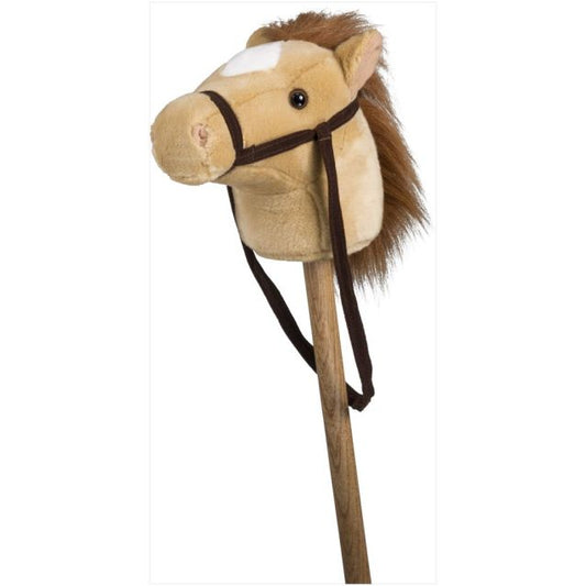 PLUSH STICK HORSE WITH SOUND