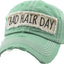 Bad Hair Day Washed Vintage Ball Cap (Purple)